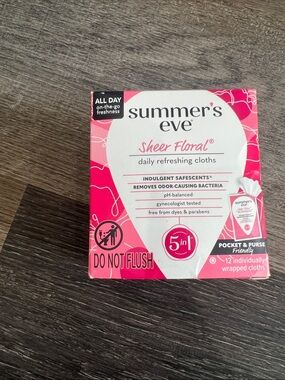 New summer's eve Sheer Floral Daily Refreshing Cloths